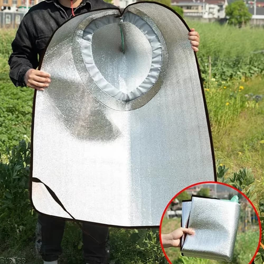 Cappuccio con protezione solare e antipioggia - Cappello UV traspirante per agricoltura/giardinaggio - Cappello da pesca monopezzo per esterni