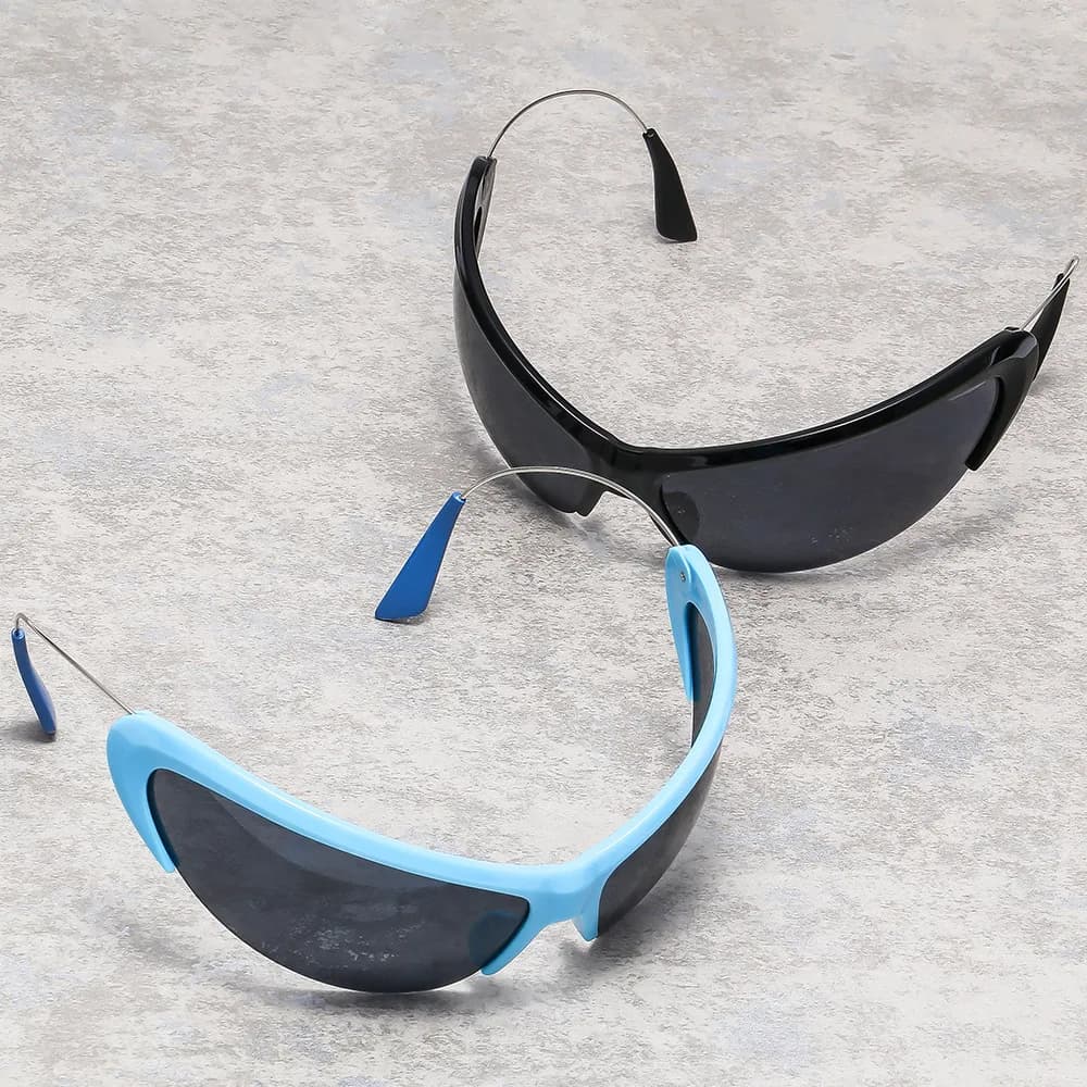 Occhiali da sole Cyberpunk Future Technology Sensory Functional Style y2k uomo donna 2024 alla moda Hip Hop per rave party