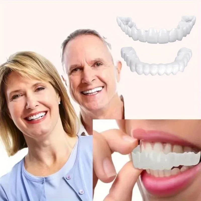 2026 Faccette Dentali Temporanee Senza Colla, Facili da Applicare, Sbiancanti, dall'Aspetto Naturale, Comode da Indossare Quotidianamente e per Eventi Sociali CK848