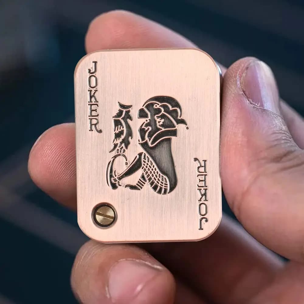 EDC Push Slider Metallo Agitarsi Antistress Giocattoli Adulti Finger Spinner Poker Alleviare l'ansia Giocattolo Portatile Pop Slider Magnetico Giochi