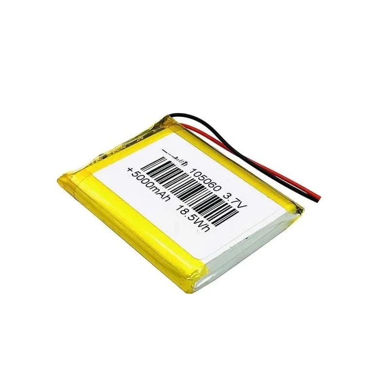 Batteria Ricaricabile ai Polimeri di Litio 105060 3.7V 5000mAh, Power Bank, Localizzatore, Luce LED, Batteria Universale 3.7V