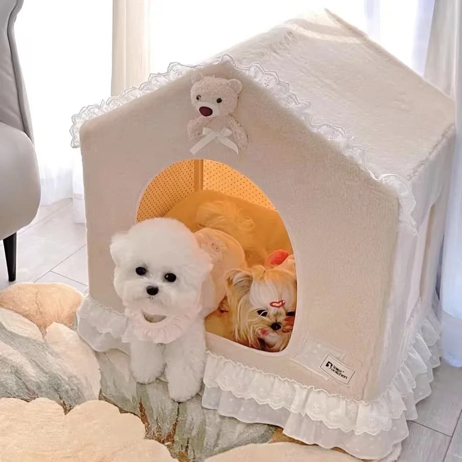 Nido per cani da compagnia Quattro stagioni Casa per animali universale rimovibile e lavabile Orsi Malzis Tappetini da principessa carini