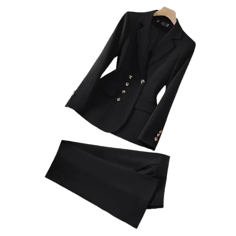 European and American foreign trade women's fashion temperament stylish slim executive suit business commuting professional set