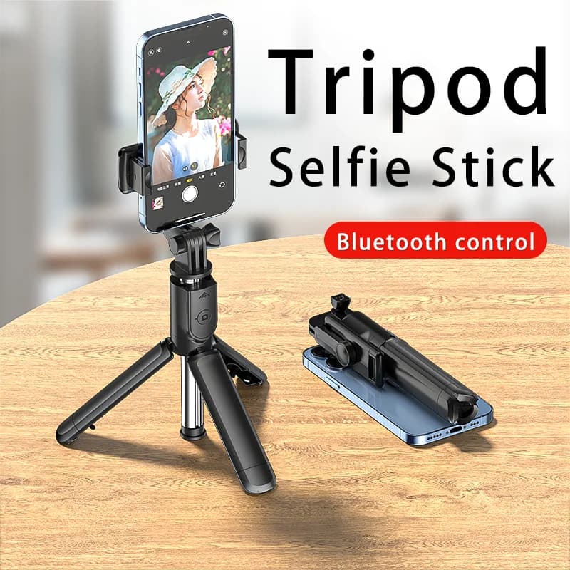 Bluetooth Wireless Selfie Stick Mini treppiede estensibile monopiede otturatore remoto per iPhone Samsung Xiaomi Phone Holder
