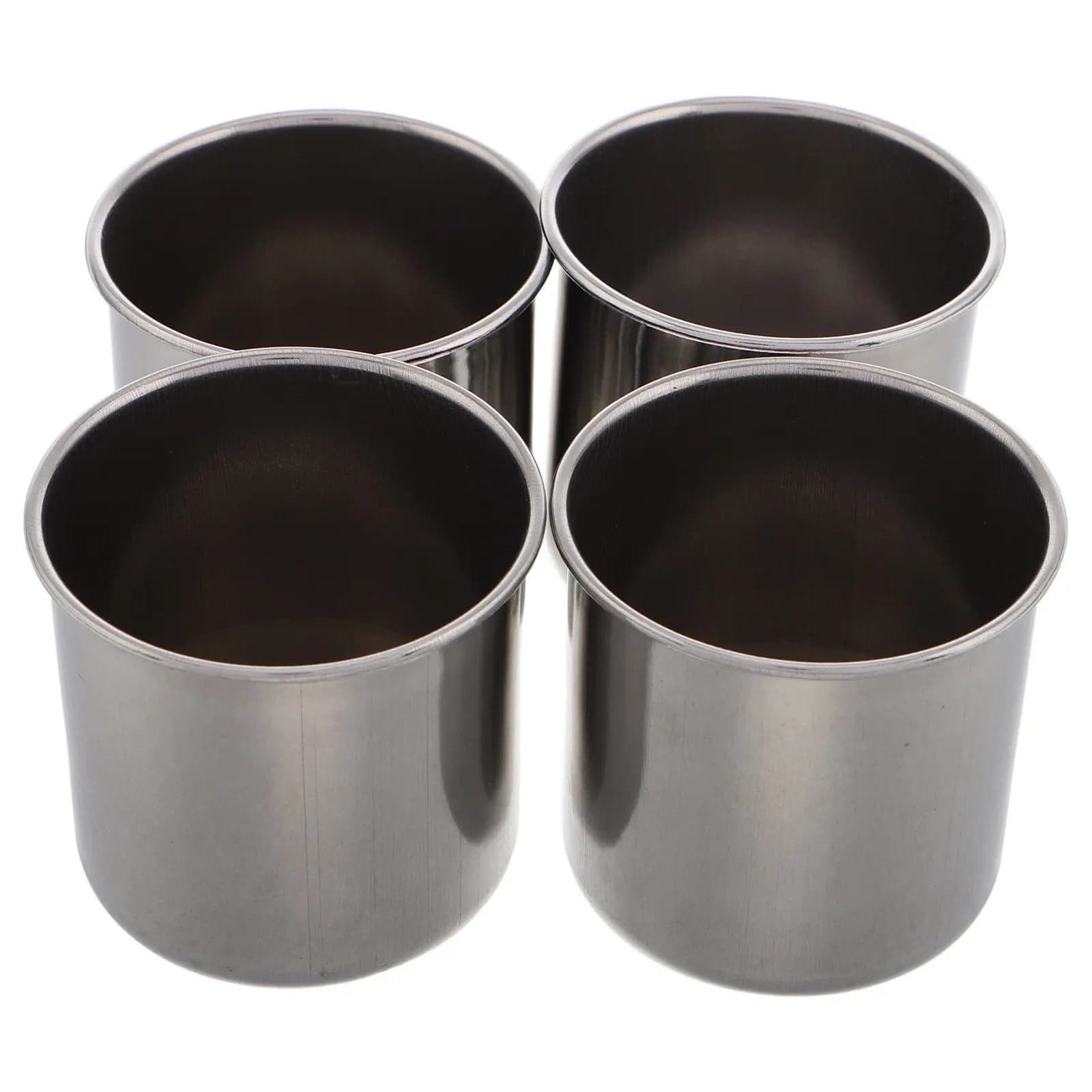 4pcs Stainless Steel Kids Cups 16Oz Metal Drinking Cup For Children Stackable Water Tea Wine Camping Mug Shatterproof
