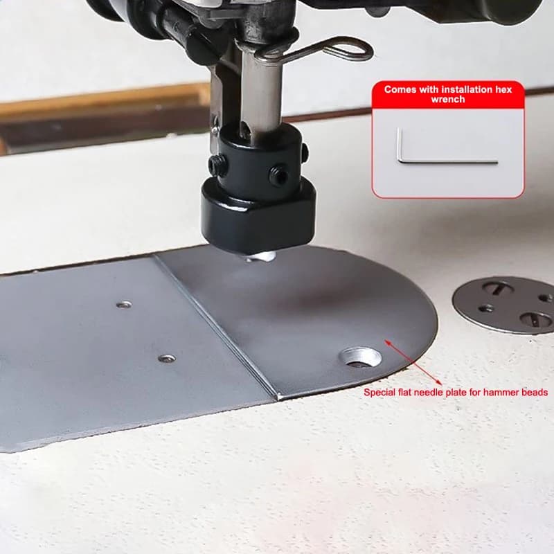 Set di Piedini a Pressione in Acciaio Durevole per Macchine da Cucire Industriali, Accessori e Ricambi per Abiti da Sposa