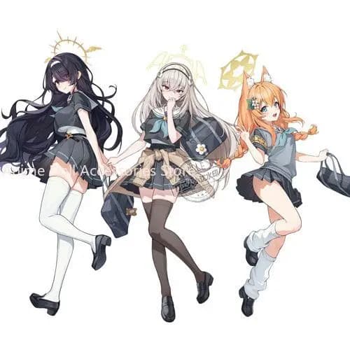 Anime Blue Archive Iochi Mari Utazumi Sakurako Acrylic Stand Figure Model Standing Sign Desk Display Decor Toy Gift