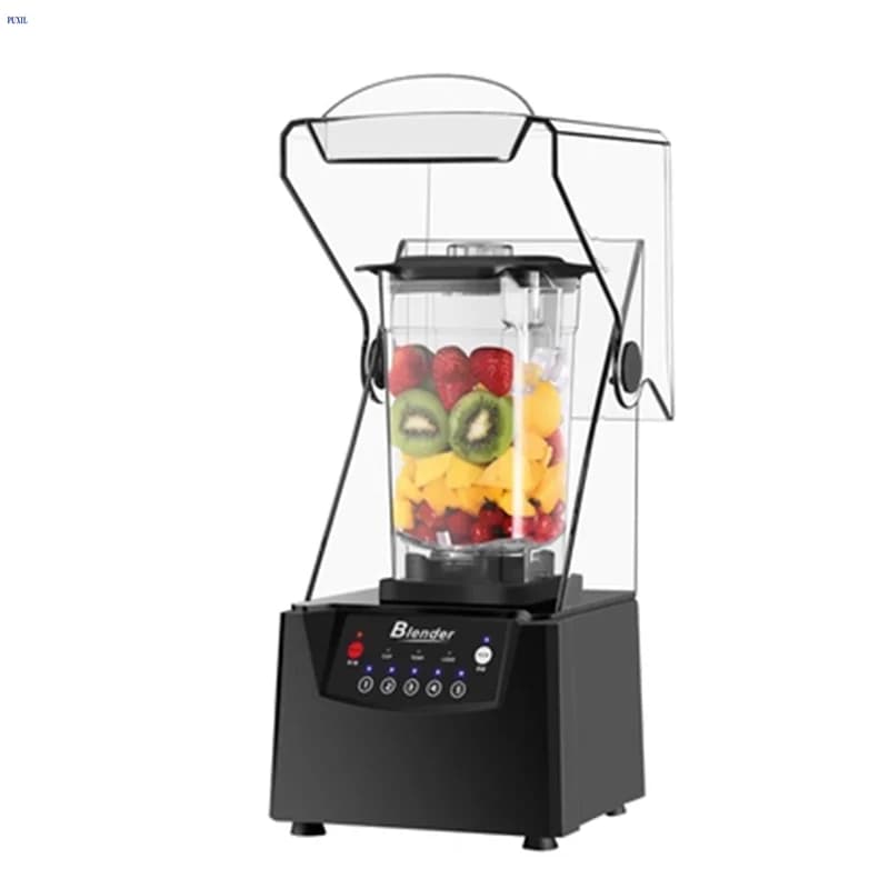 1500W Professional Food Blender with Acoustic Insulation, Food Processor, Silent Blender for Smoothie, Juice Extractor, Food Mixer
