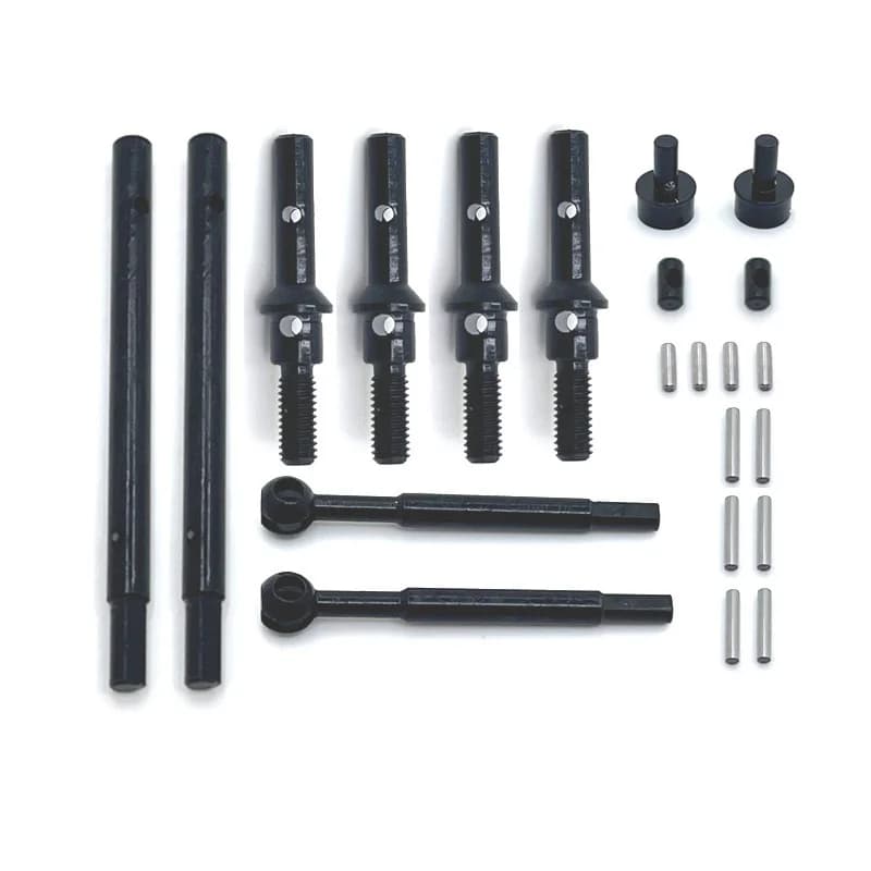 Parti di automobili RC Aggiornamento in metallo Parti dell'asse anteriore e posteriore adatte per FMS 1/24 FCX24 XQ FCX18 Frantoio Chevrolet K5 Accessori auto RC
