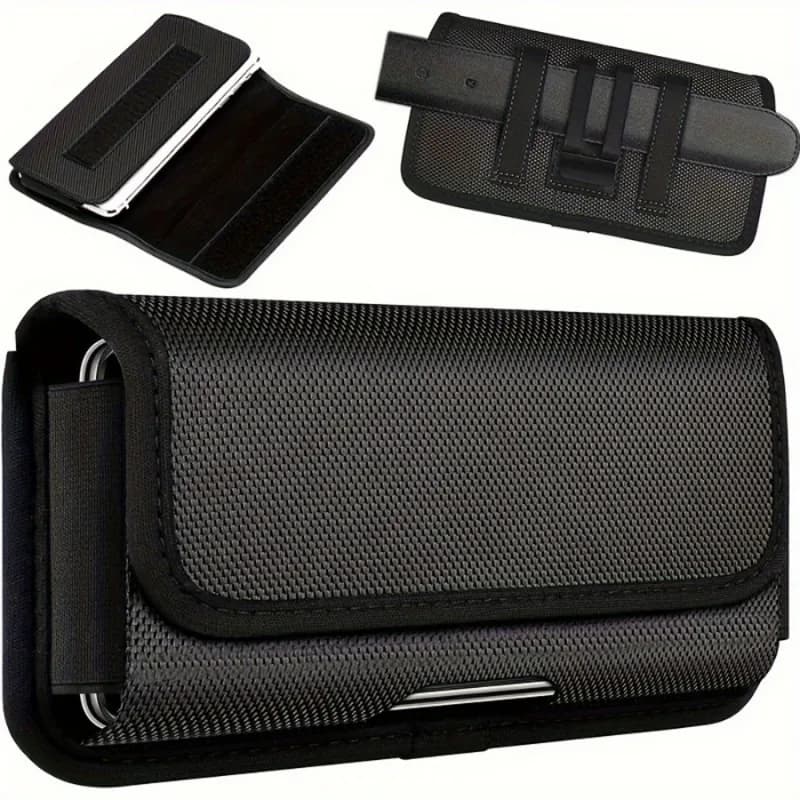 Altro 1pc Elegante marsupio da uomo multifunzionale Borsa per cellulare Borsa per carte di denaro Custodia per patente Elegante semplice marsupio nero