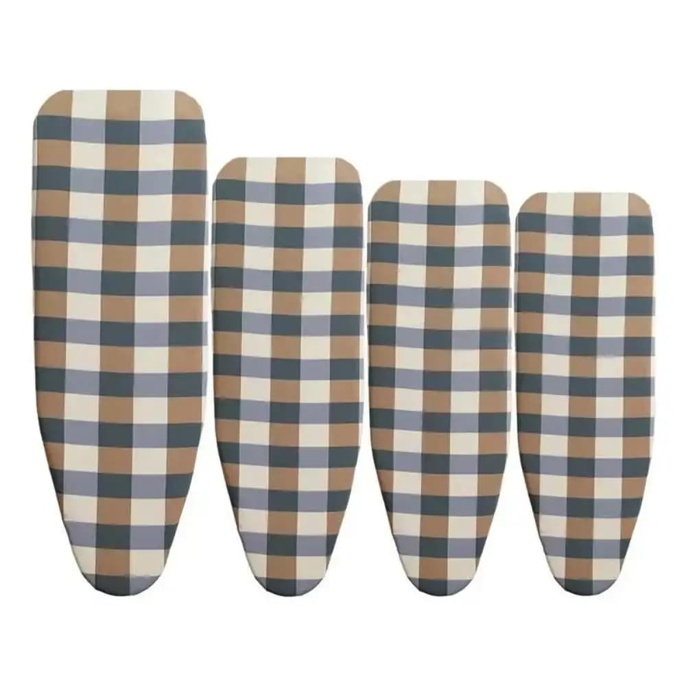 1 pezzo di copertura per asse da stiro resistente alle macchie, imbottitura in cotone spesso con bordo elastico, scudo termico in ferro, copertura in tessuto universale