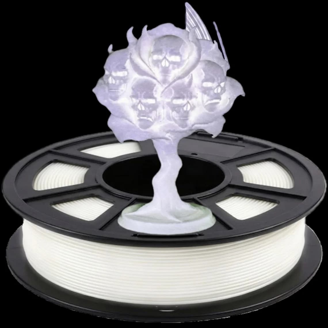 1.75mm PLA Filament Glow in The Dark with Smooth Surface, Best with UV Lamps Bright Luminous 3D Printer Filament, 250G Plastic