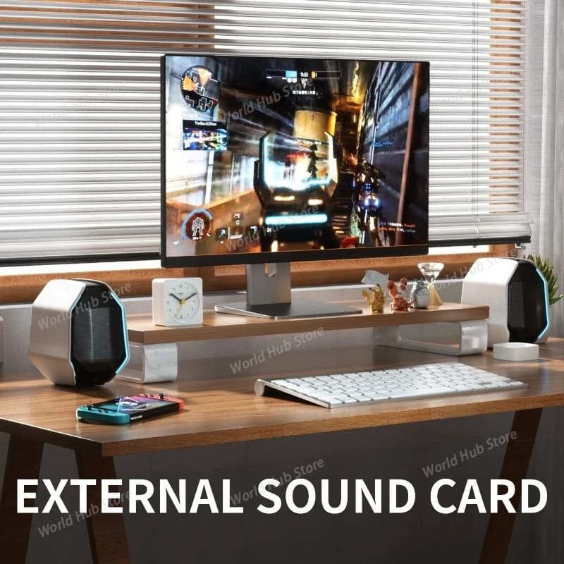 Altoparlanti universali cablati, wireless e Bluetooth per computer, giochi di e-sport, sistemi audio, desktop e laptop
