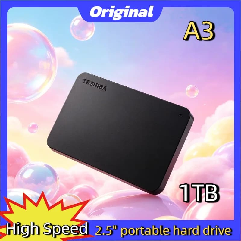 2.5 Inch Portable Hard Disk Drive 500GB 1TB 2TB For Toshiba OEM A3 Expansion USB3.0 External HDD Box Storage Compact Pro