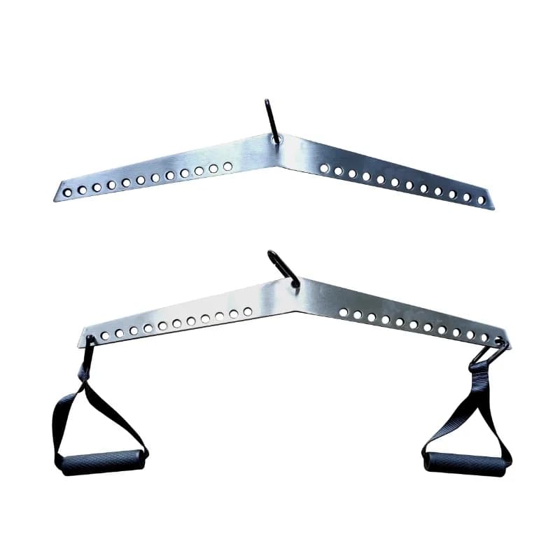 Rough Stainless Steel Fitness Grip Handle Cable Accessories Pull-up Bar Rowing Handle, Equipment Accessories