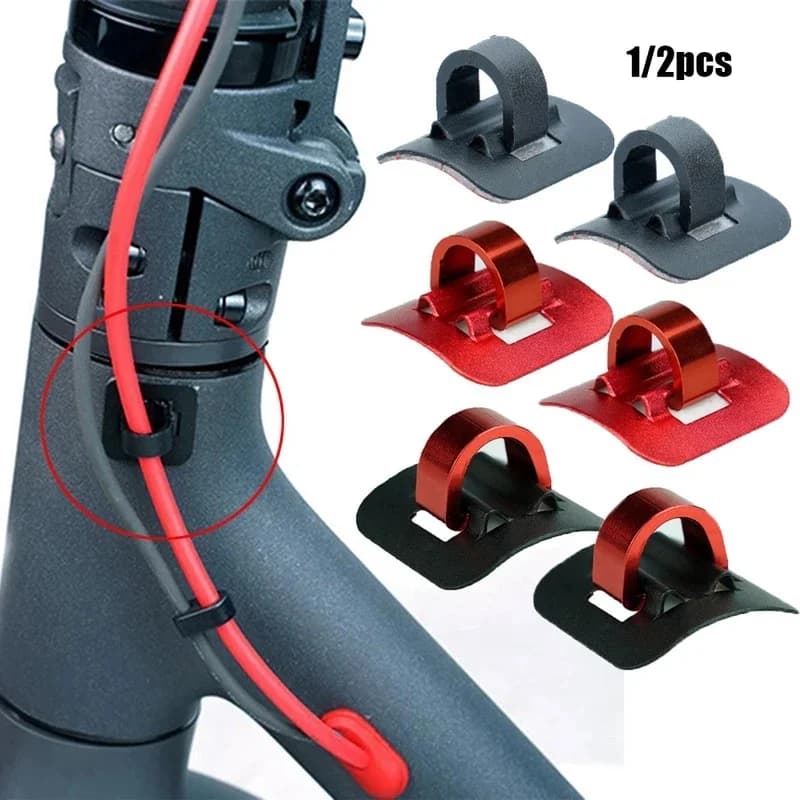 2/8PCs Alloy Cable Tie Buckle Organizer Electric Scooter Parts 2 Colors For Xiaomi/Mijia M365 & PRO Skateboard Accessories