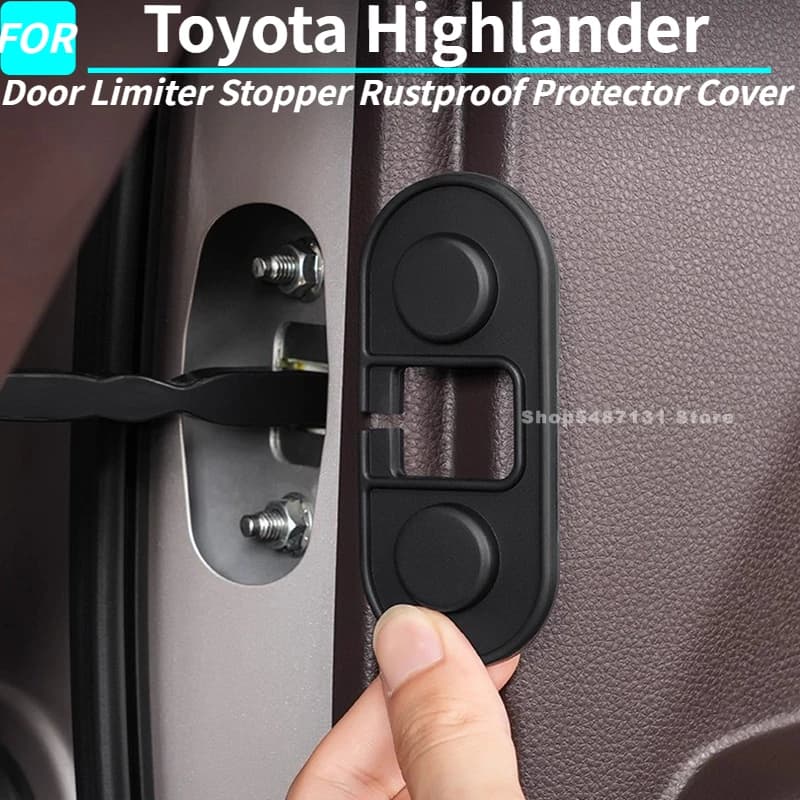 Auto Porta Limitatore Tappo Antiruggine Della Copertura Della Protezione Adesivo per Toyota Highlander Accessori Interni 2022 2023 2024 2025