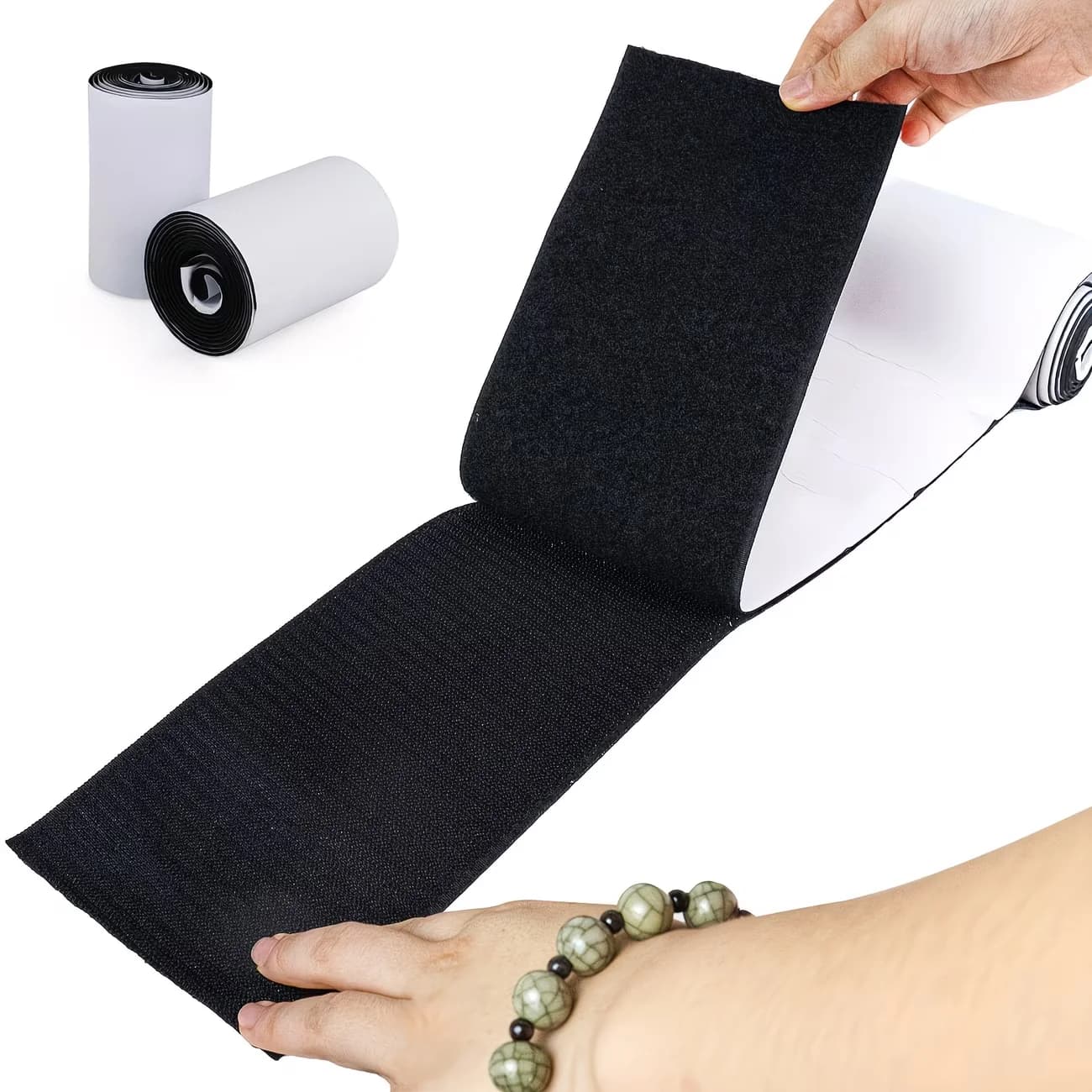 Set di Strisce Adesive in Nylon con Chiusura a Strappo per Cuscini, Uso Domestico, Ufficio, Scuola, Auto, Artigianato e Organizzazione