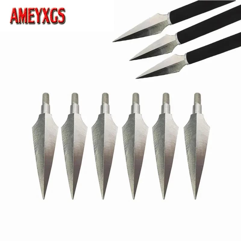 6/12 pezzi 150Gr punte per tiro con l'arco punte di freccia in acciaio punte di bersaglio composto/arco ricurvo freccia caccia tiro accessori
