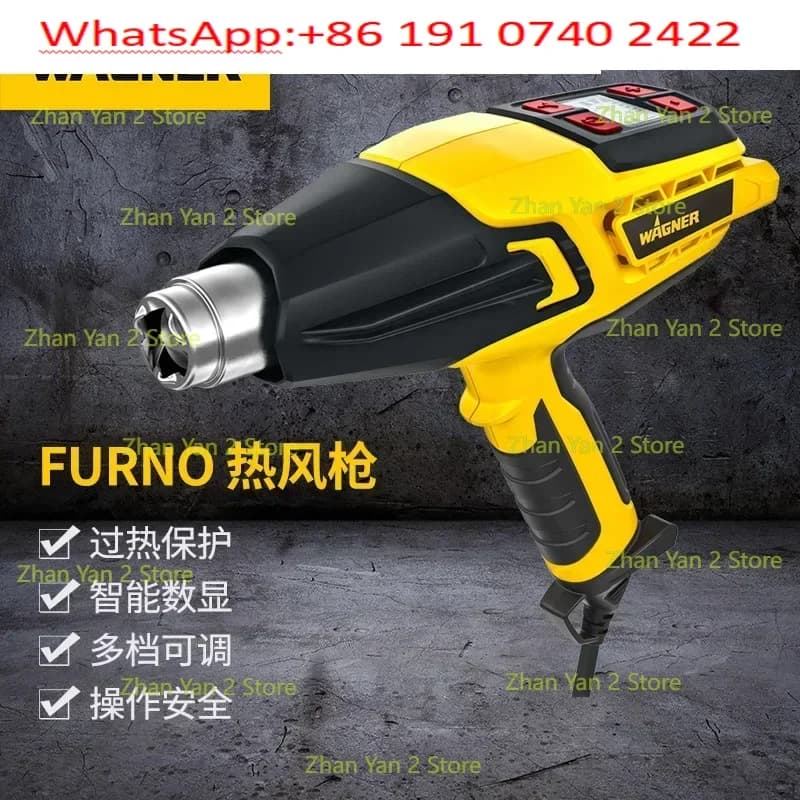 Pistola Termica Digitale FUNO ad Alta Temperatura, Asciugatore di Precisione Multilivello ad Aria Fredda, Asciugacapelli Industriale