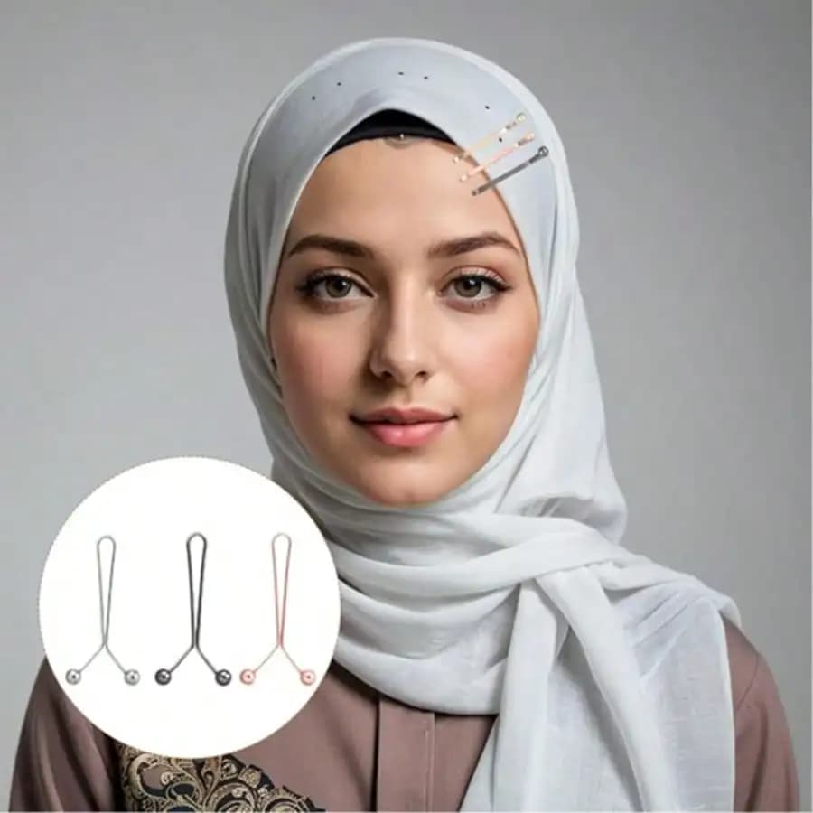 12 Pezzi Fermagli per Sciarpe da Donna, Spille per Hijab, Spille a U per Sciarpe in Seta, Spille per Jeans e Gonne, Fibbia Staccabile, Clip per Maniche Regolabile