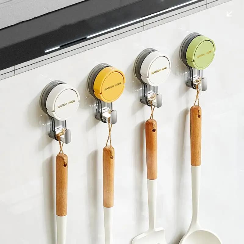 Ganci a ventosa Nessuna punzonatura Ganci da parete per bagno Cucina Camera da letto Asciugamano riutilizzabile Appendiabiti Gancio Home Organizer