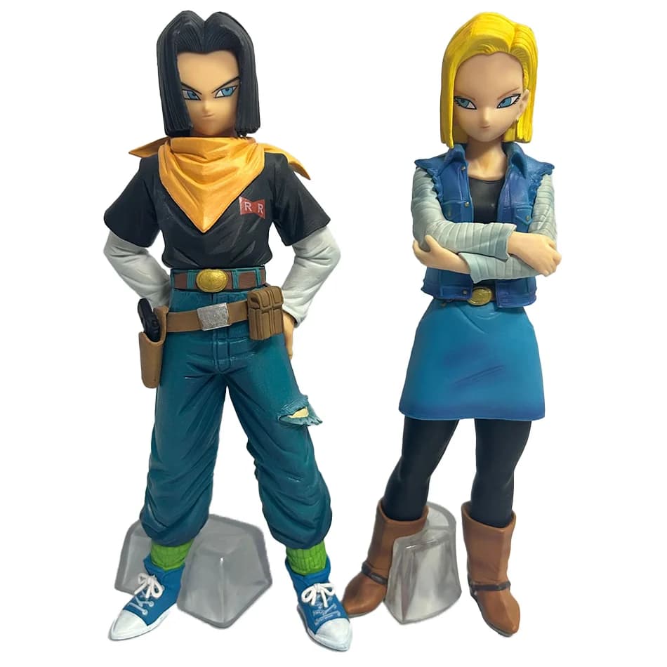 NUOVO 24 CM Anime Dragon Ball Z Android 17 18 Figura Android 18 Action PVC Figure Collezione Modello per I Bambini Regali Di Natale