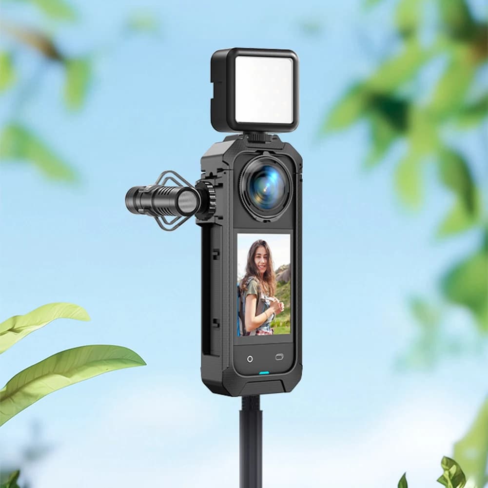 1/2/3 Pieces for Insta360 X5: Protective PC Frame with Quick Hook Magnetic Interface, Action Camera Expansion Bracket