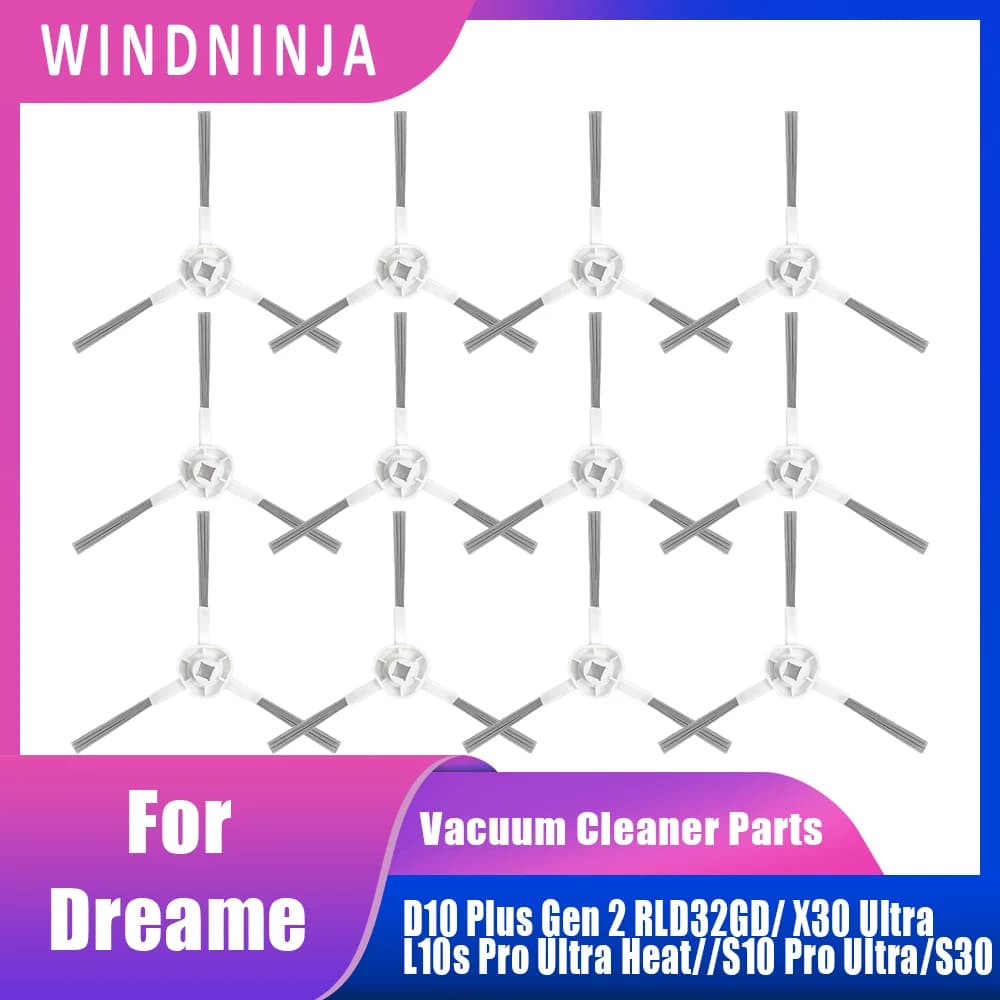 Accessori Spazzola Laterale per Robot Aspirapolvere Dreame D10 Plus Gen 2 RLD32GD/L10s Pro Ultra Heat/X30 Ultra/S10 Pro Ultra/S30
