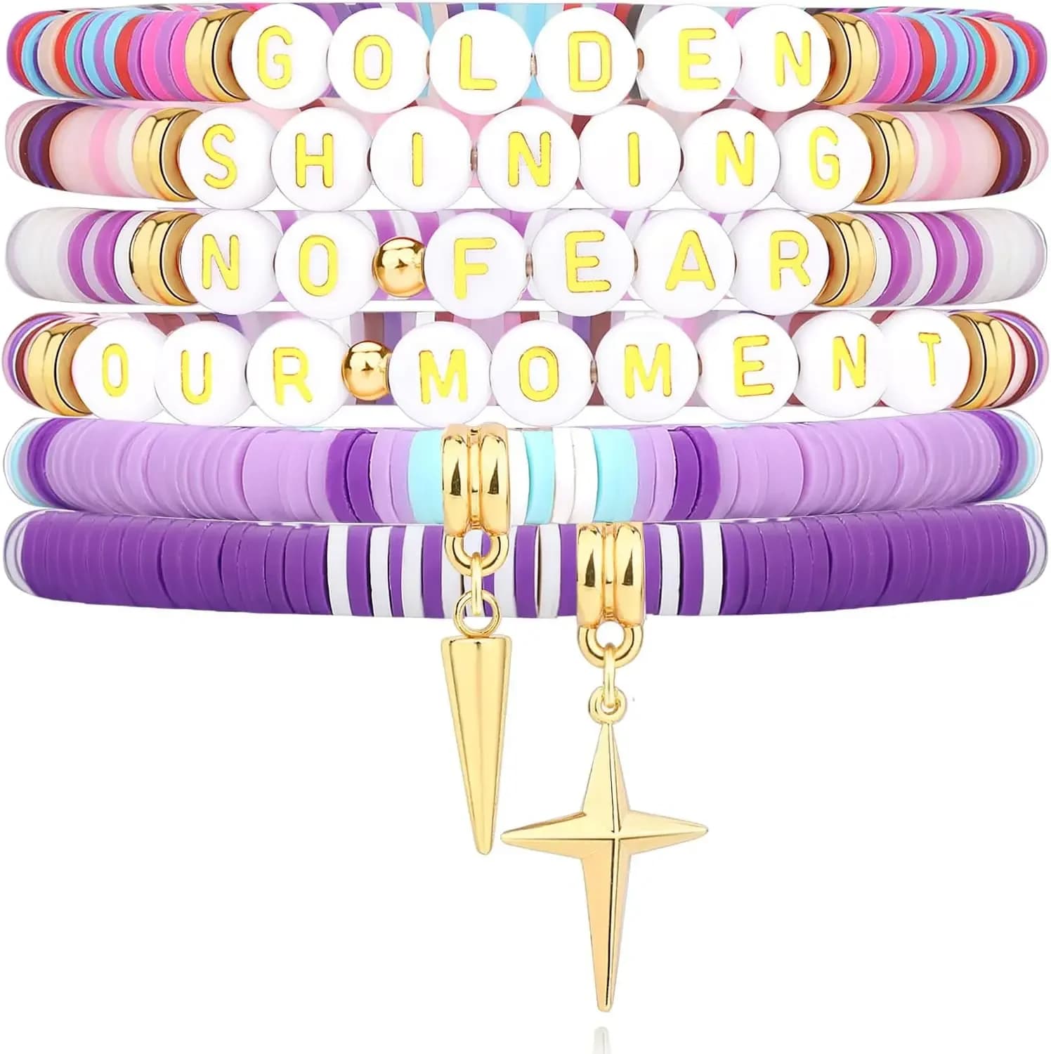 Braccialetto dell'amicizia, braccialetto con nome in argilla polimerica di ispirazione coreana per amici, regalo per il giorno dell'amicizia, accessorio in stile coreano