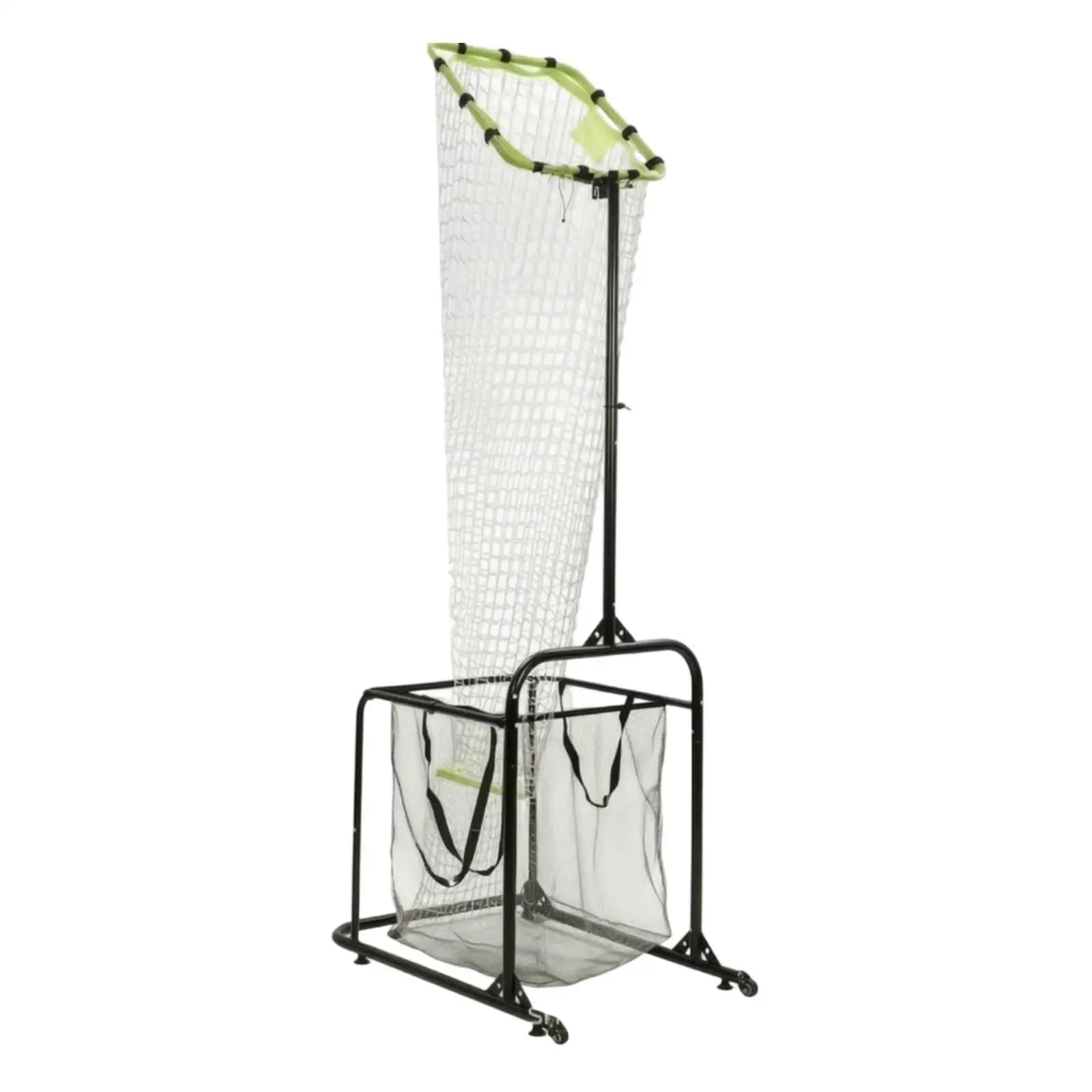 Volleyball Practice Equipment Portable Target Net with Wheels Adjustable Height and Catcher Bag for Club and Home Use