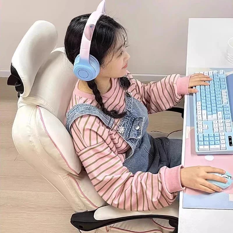 Sedia da gioco Poltrona relax speciale Comò Mobili per la correzione della postura Scrivania da ufficio di lusso Poggiapiedi Trucco Gamer Giochi pigri