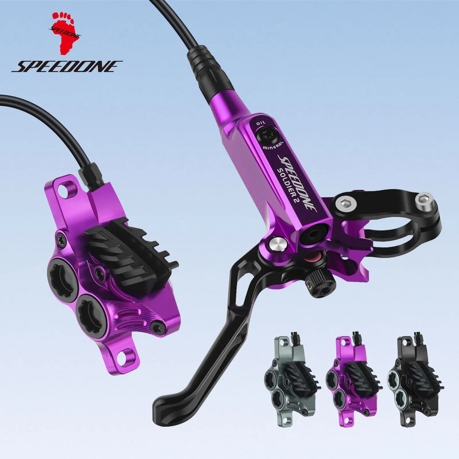 Set Freni a Disco Idraulici SPEEDONE per Bici MTB, Leva Freno Originale per Bicicletta, Parti per Bici