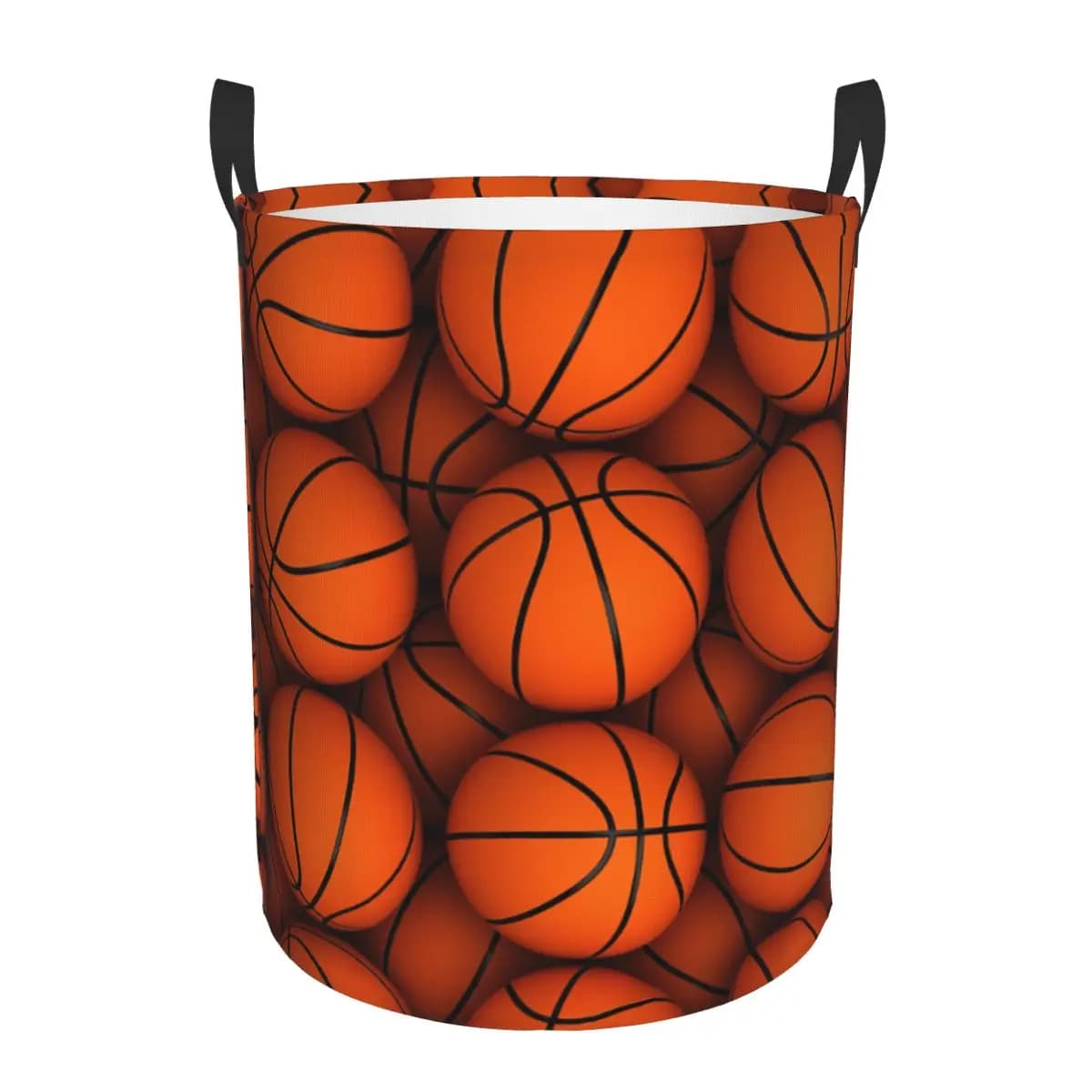 Personalized round basket holder basket, folding, for physical culture, basket for clothes, toys, storage containers