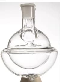 Round bottom flask with double layer glass shirt, 250ml 500ml 1000ml, with three or four neck, for chemical reactions
