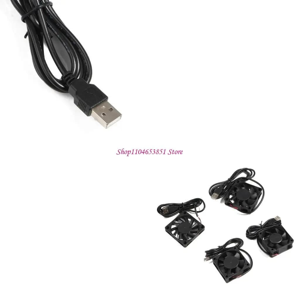 Ventola raffreddamento scarico senza spazzole a USB 1PC 60mm 5V 6010 6015 6020 6025
