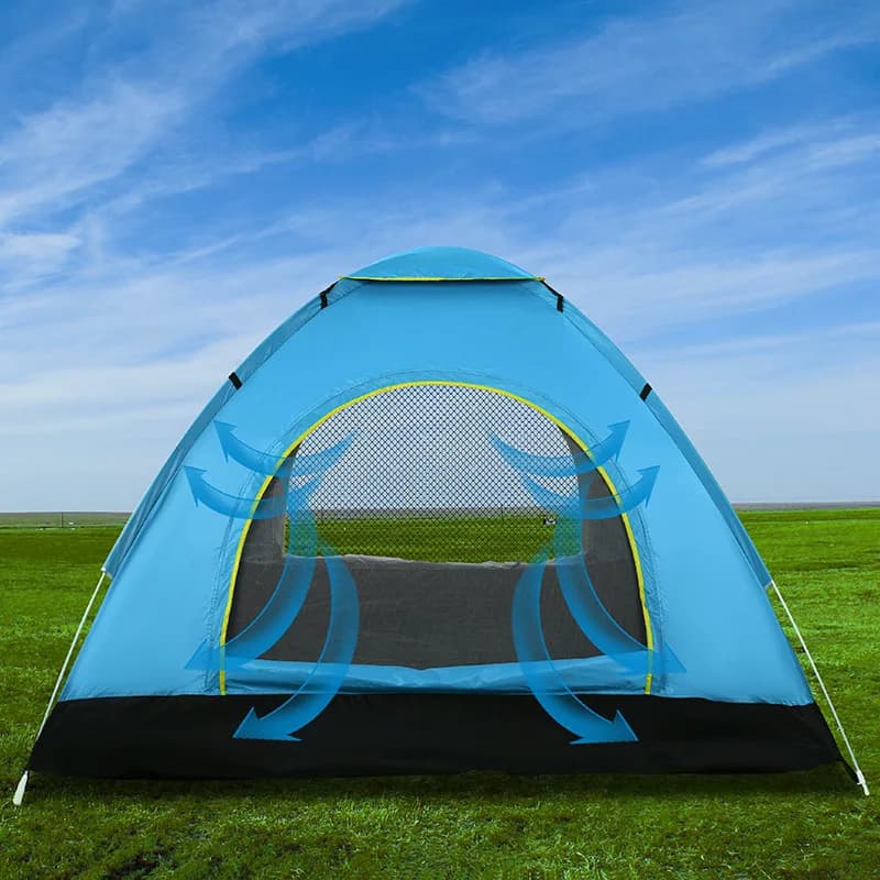 Tourist Tent Manual Automatic Spring Double Layer Single Layer Double Quadruple Outdoor Camping Camping Tent