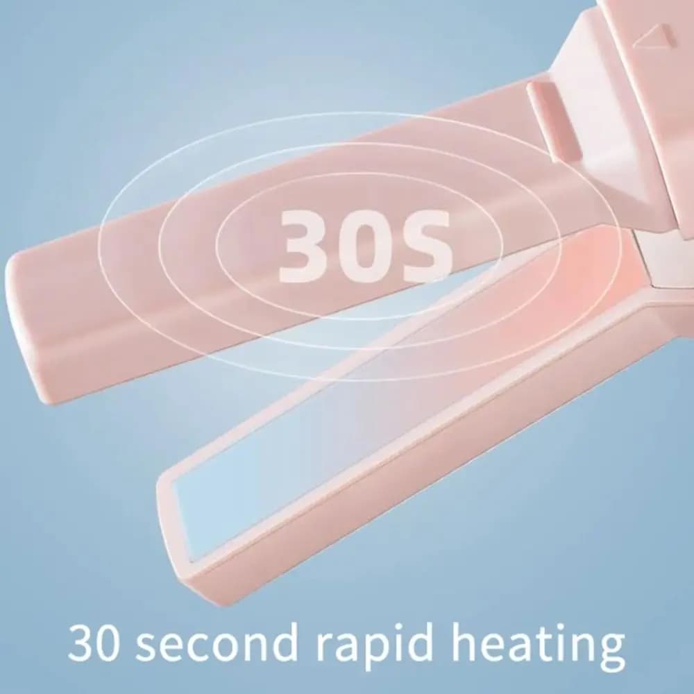 Mini Piastra per Capelli a Doppio Uso, USB, Basso Consumo, Arricciacapelli Elettrico per Dormitorio, Ideale per Frangia