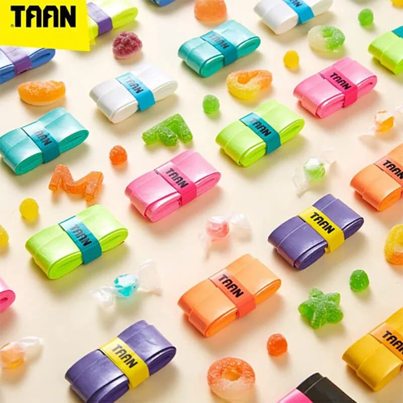 TAAN Tennis Badminton Pickleball Sticky Rack Overgrip Hand Collar Sweatshirt Fishing rod Wrap belt anti-slip 60 pieces