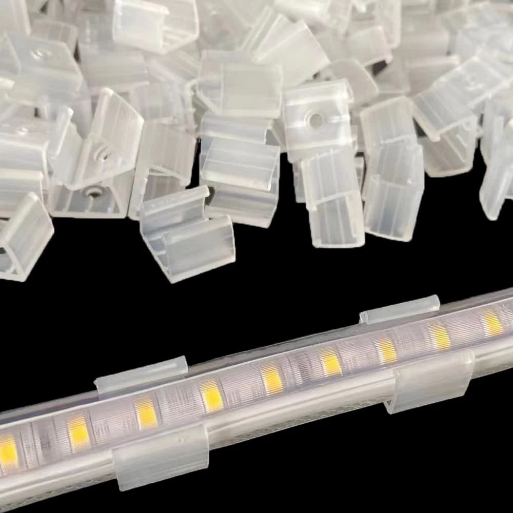 luces led fix holder Clip Connettore per il fissaggio 2835 Nastro LED Fibbie in plastica impermeabili Nastro flessibile Gestione dei cavi