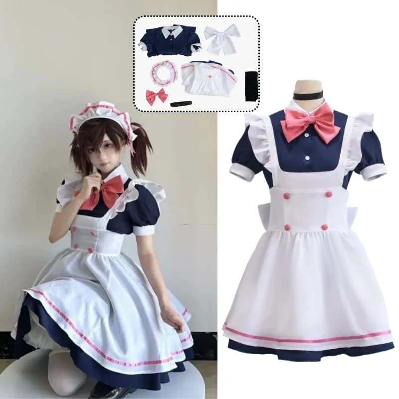 Anime Ayase Momo Cosplay costume Kawai Uniform dress Japanese Lolita Jirai Kei for Women Halloween Party Role play Dress