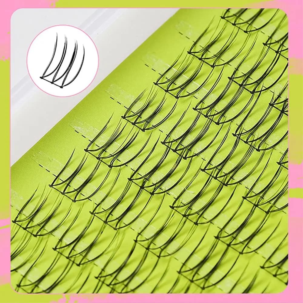Nuove Ciglia Finte Morbide e Voluminose, Effetto Naturale, Ciglia a Ciuffetti per Trucco, Extension Ciglia Fai da Te, Regalo