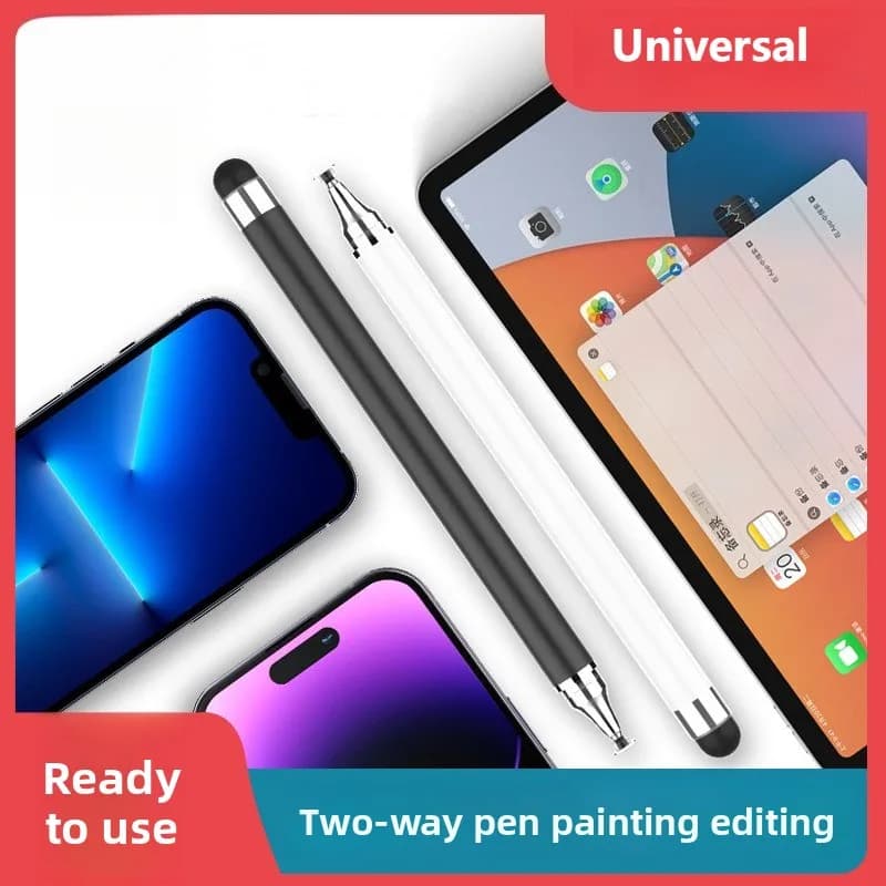 Penna Stilo Universale per Disegno, Penna 2-in-1 per Scrittura a Mano su Tablet e Laptop Apple