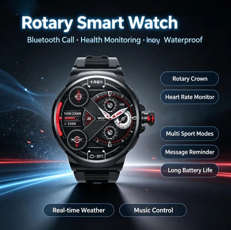 Curved Screen 4G Smart Watch Support SIM Card Large Storage Bluetooth Call Social Alert Sports Wristwatch