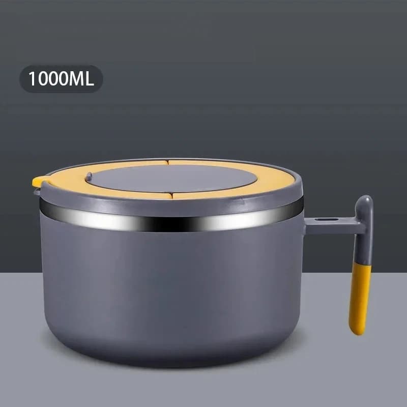 Ciotola per noodle istantanei in acciaio inossidabile 304 con manico Bento Thermos per alimenti Impiegati Studente Lunch Box per bambini
