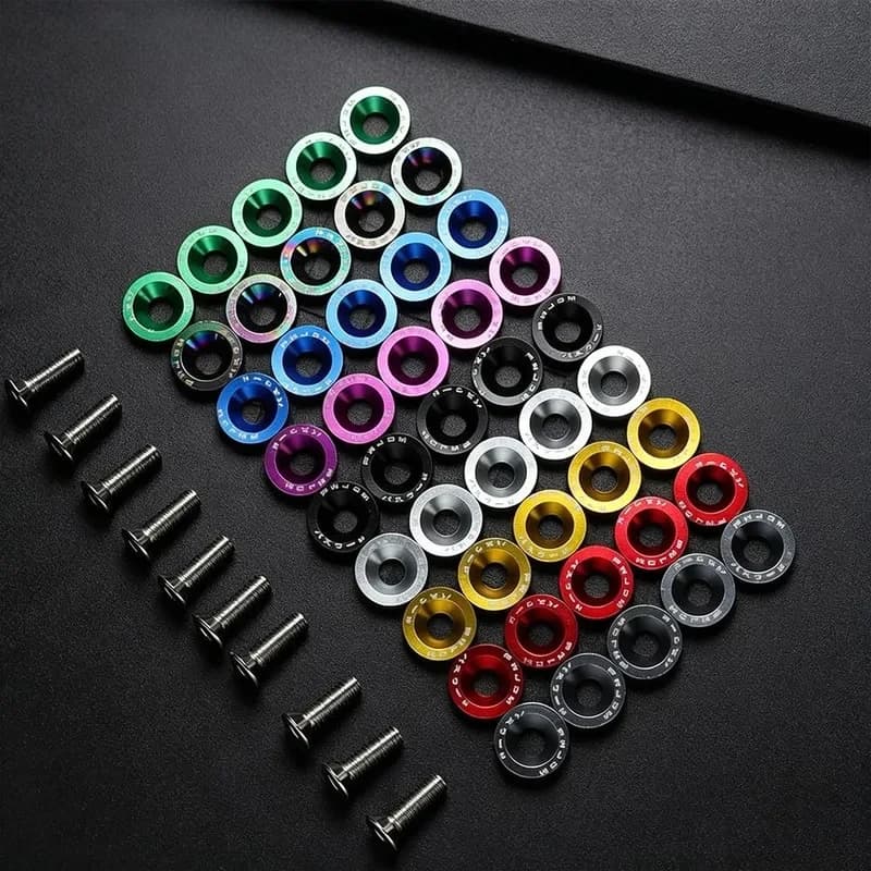 10PC Scooter Fasteners Screws Handle Bar Screw Washers for Dualtron 1 2 3 Thunder Eagel Ultra Zero 9 Parts Car Decorative Screws