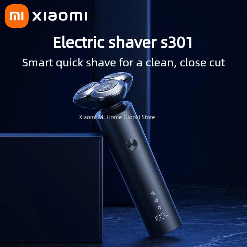 Nuovo Rasoio Elettrico Xiaomi S301, Regolabarba da Uomo, Rasoio Portatile Flessibile IPX7 Lavabile, Lama in Ceramica, Idea Regalo