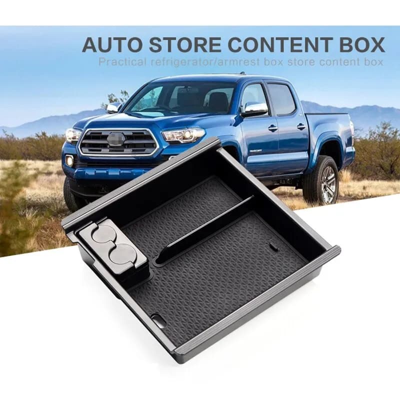 Per Isuzu D-Max MU-X 2013-2017 ABS Nero Auto Bracciolo Scatola di Immagazzinaggio Console Centrale Organizzatore Interni Accessori Auto