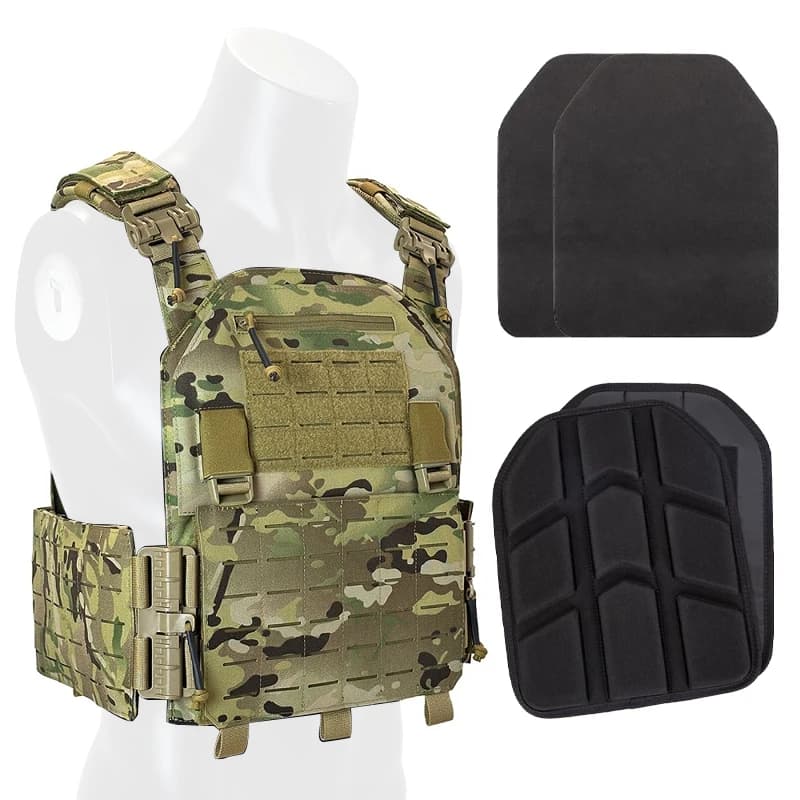 Multifunctional outdoor tactical vest Cs game vest MOLLE expansion tactical training field equipment protection plate