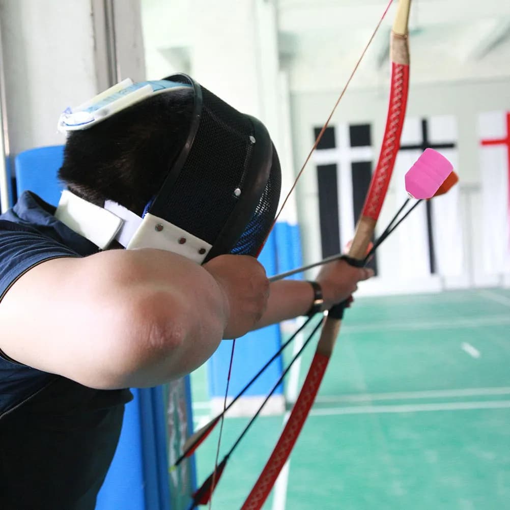 2 Pezzi Punte di Freccia in Spugna Resistenti all'Usura per Pratica di Tiro con l'Arco, Installazione Rapida, per Giochi CS, Caccia, Allenamento Ricreativo